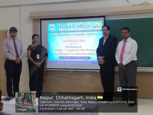 Workshop on Insight: Computer Hardware Handling & Troubleshooting