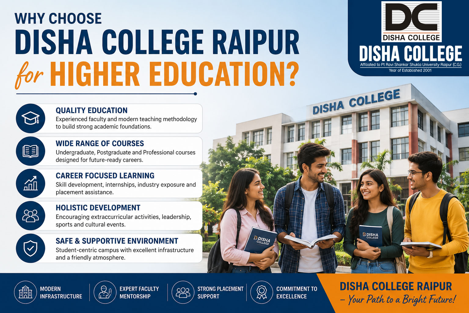 Why Choose Disha College Raipur for Higher Education?