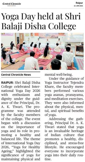 Yoga Day Celebration 2026